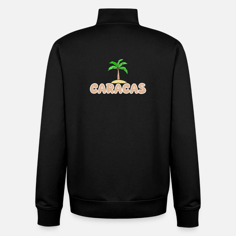 Caracas - Unisex Organic Zip Sweatshirt von Stanley/Stella - Schwarz
