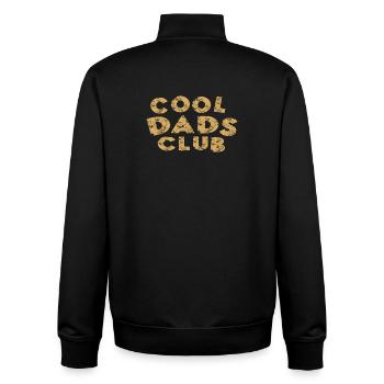 Cool Dads Club  - Unisex Organic Zip Sweatshirt von Stanley/Stella - Schwarz - Hinten - AI Model Male 185 light (185cm)