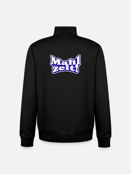 Endlich Mahlzeit! Guten Appetit - Unisex Organic Zip Sweatshirt von Stanley/Stella - Schwarz