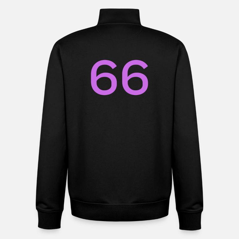 66 - Sweat zippé unisexe en coton bio Stanley/Stella - noir