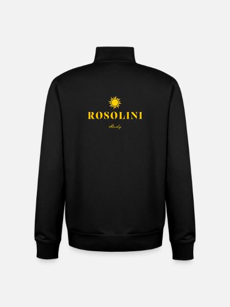 Rosolini Sicily Sun Logo - Unisex Organic Zip Sweatshirt by Stanley/Stella - black