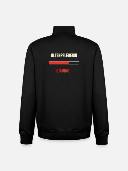 Altenpflegerin loading Pflege Spruch Pflegerin - Unisex Organic Zip Sweatshirt von Stanley/Stella - Schwarz