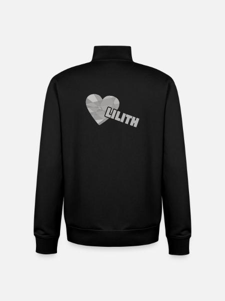 Heart Lilith - Unisex Organic Zip Sweatshirt by Stanley/Stella - black