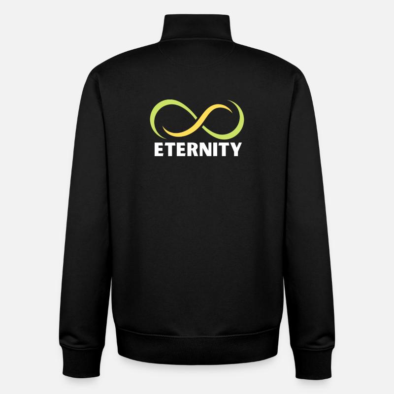 Ewigkeits-Infinity-Band-Emblem - Unisex Organic Zip Sweatshirt von Stanley/Stella - Schwarz