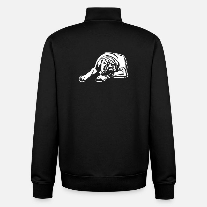 Deutsch Mastiff « Black Edition » - Sweat zippé unisexe en coton bio Stanley/Stella - noir