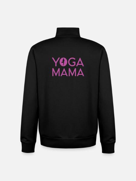 Yoga Mama - Unisex Organic Zip Sweatshirt von Stanley/Stella - Schwarz