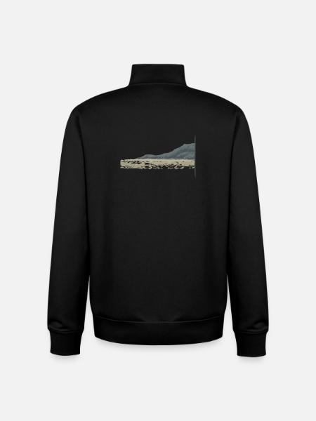 ROCKY COAST - Unisex Organic Zip Sweatshirt by Stanley/Stella - black