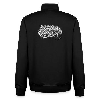 Papagei Tier Vogel Zoo Afrika Tropisch Urwald - Unisex Organic Zip Sweatshirt von Stanley/Stella - Schwarz - Hinten - AI Model Male 185 light (185cm)