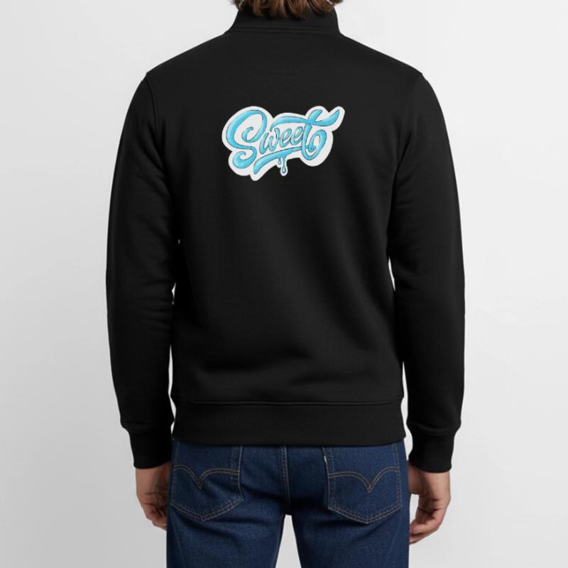 Conception de script doux et froid Sweat zippé unisexe en coton bio Stanley/Stella