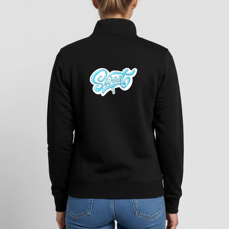 Conception de script doux et froid Sweat zippé unisexe en coton bio Stanley/Stella