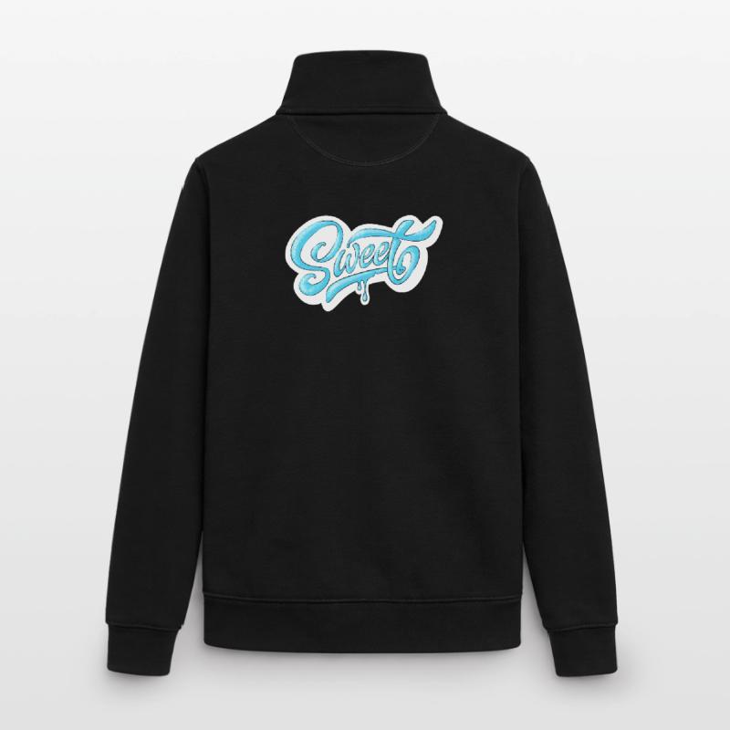 Conception de script doux et froid Sweat zippé unisexe en coton bio Stanley/Stella