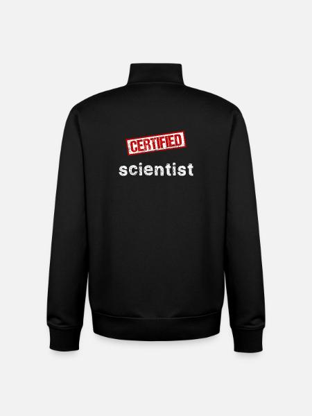 Scientist - Unisex Organic Zip Sweatshirt by Stanley/Stella - black