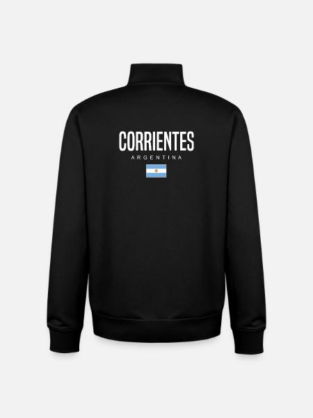 Corrientes Argentina Argentinian - Unisex Organic Zip Sweatshirt by Stanley/Stella - black