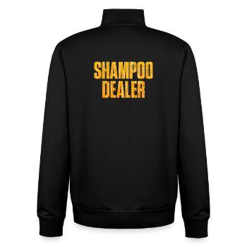 Shampoo Dealer - Unisex Organic Zip Sweatshirt by Stanley/Stella - black - Back - AI Model Male 185 light (185cm)