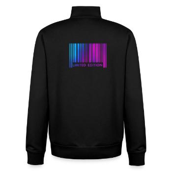 LIMITED EDITION  - Unisex Organic Zip Sweatshirt von Stanley/Stella - Schwarz - Hinten - AI Model Male 185 light (185cm)