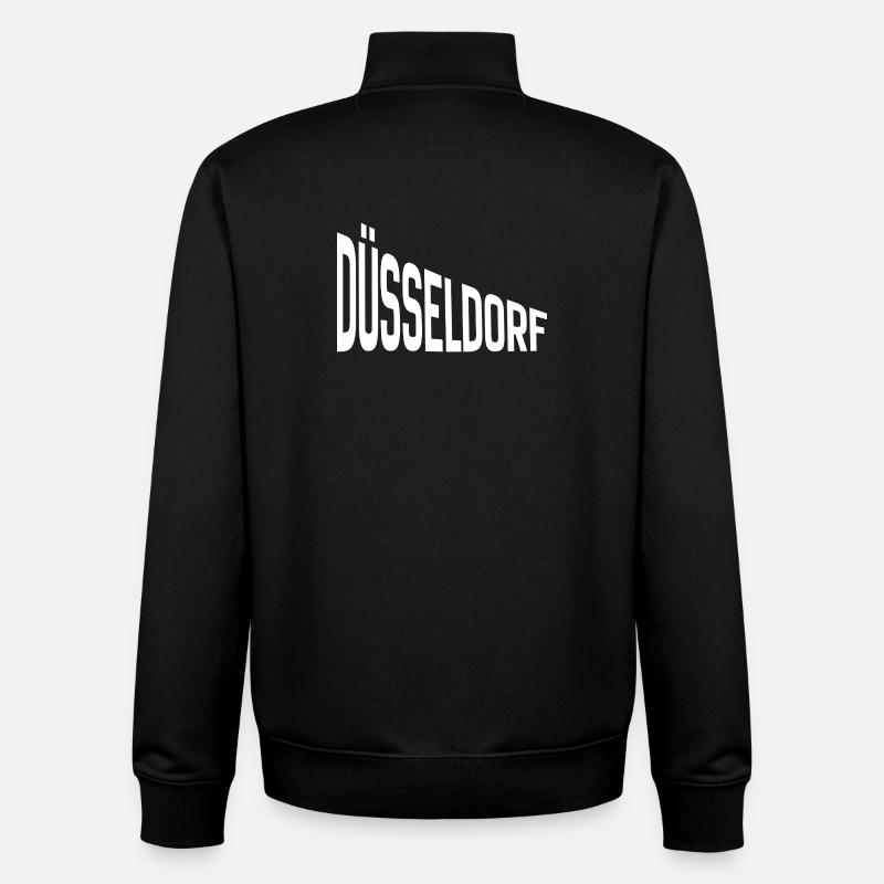 Dusseldorf - Sweat zippé unisexe en coton bio Stanley/Stella - noir