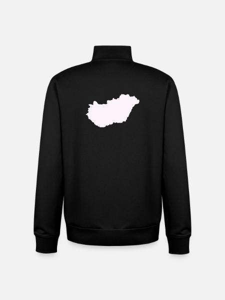Hungary Country - Unisex Organic Zip Sweatshirt by Stanley/Stella - black