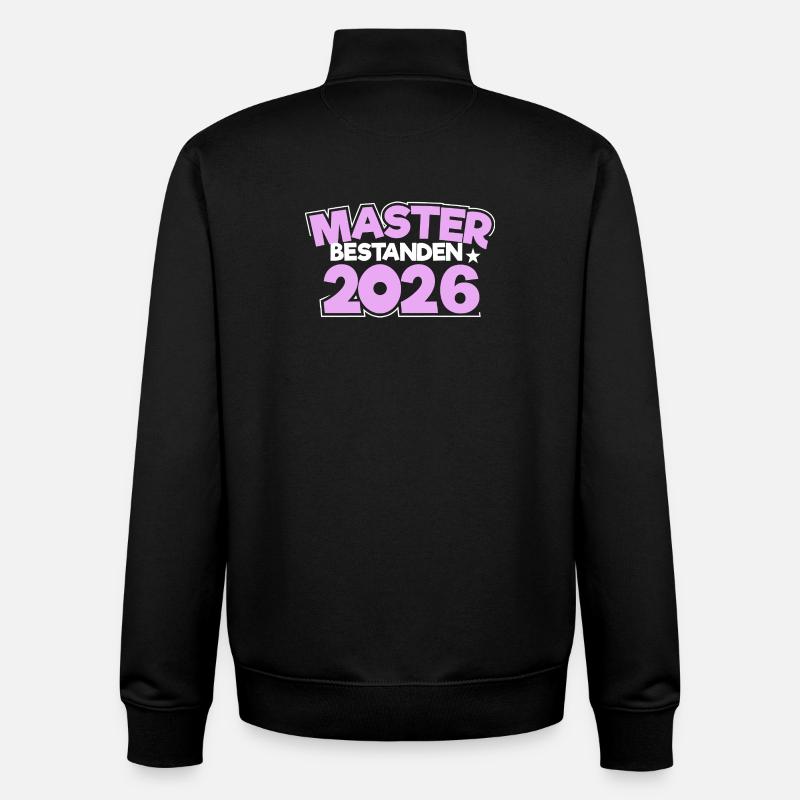 Master 2026 Diplôme - Sweat zippé unisexe en coton bio Stanley/Stella - noir