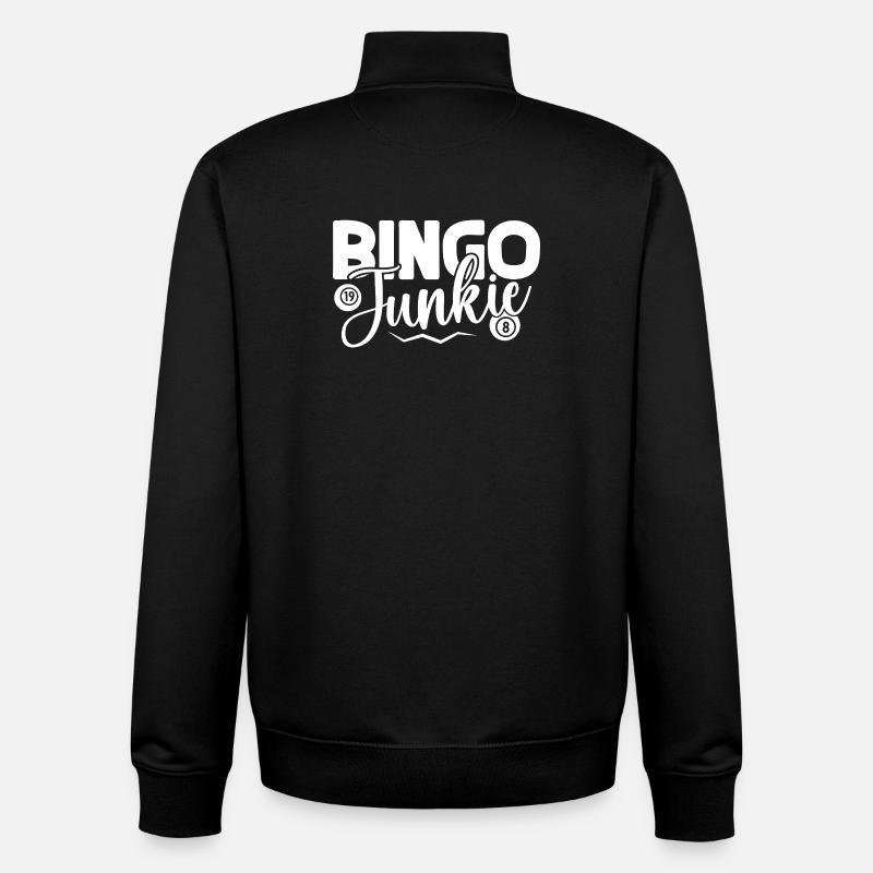 Bingo Player Bingo Junkie Bingo - Unisex Organic Zip Sweatshirt von Stanley/Stella - Schwarz