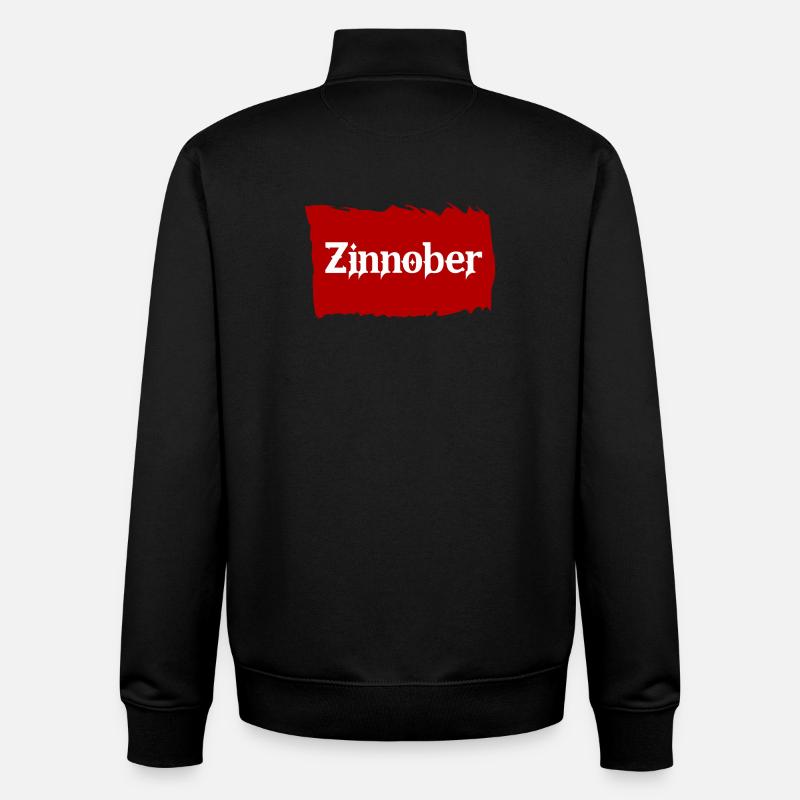 Zinnober - Unisex Organic Zip Sweatshirt von Stanley/Stella - Schwarz