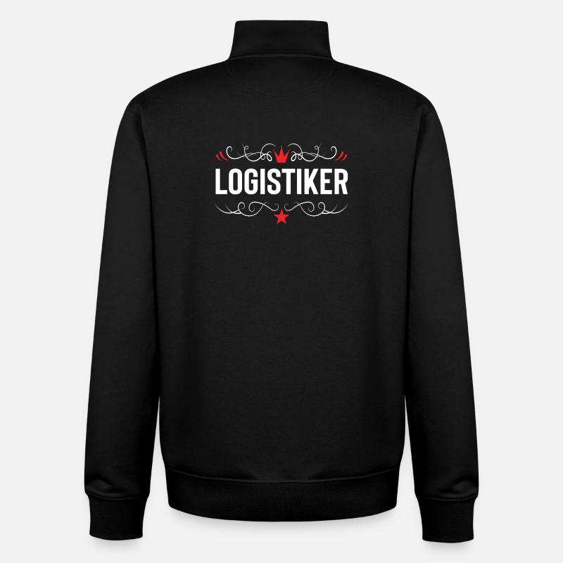 Logistiker Beruf - Unisex Organic Zip Sweatshirt von Stanley/Stella - Schwarz