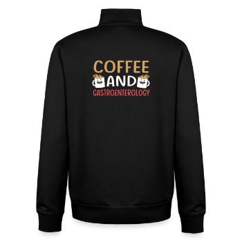 Gastroenterologie - Unisex Organic Zip Sweatshirt von Stanley/Stella - Schwarz - Hinten - AI Model Male 185 light (185cm)