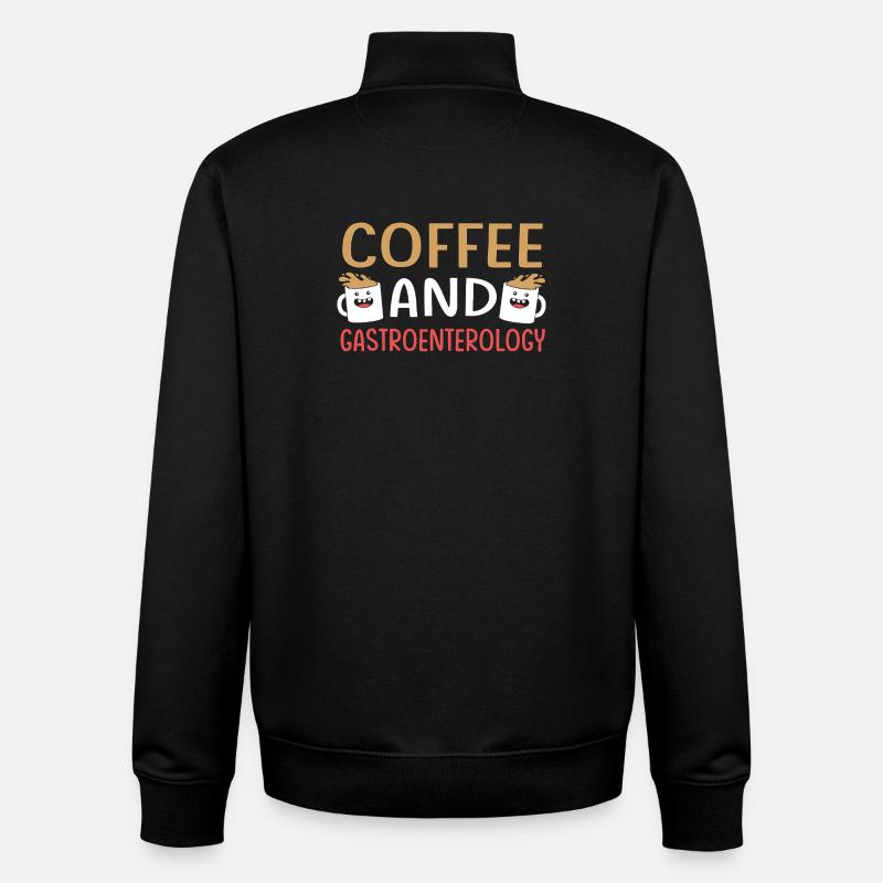 Gastroenterology - Unisex Organic Zip Sweatshirt by Stanley/Stella - black