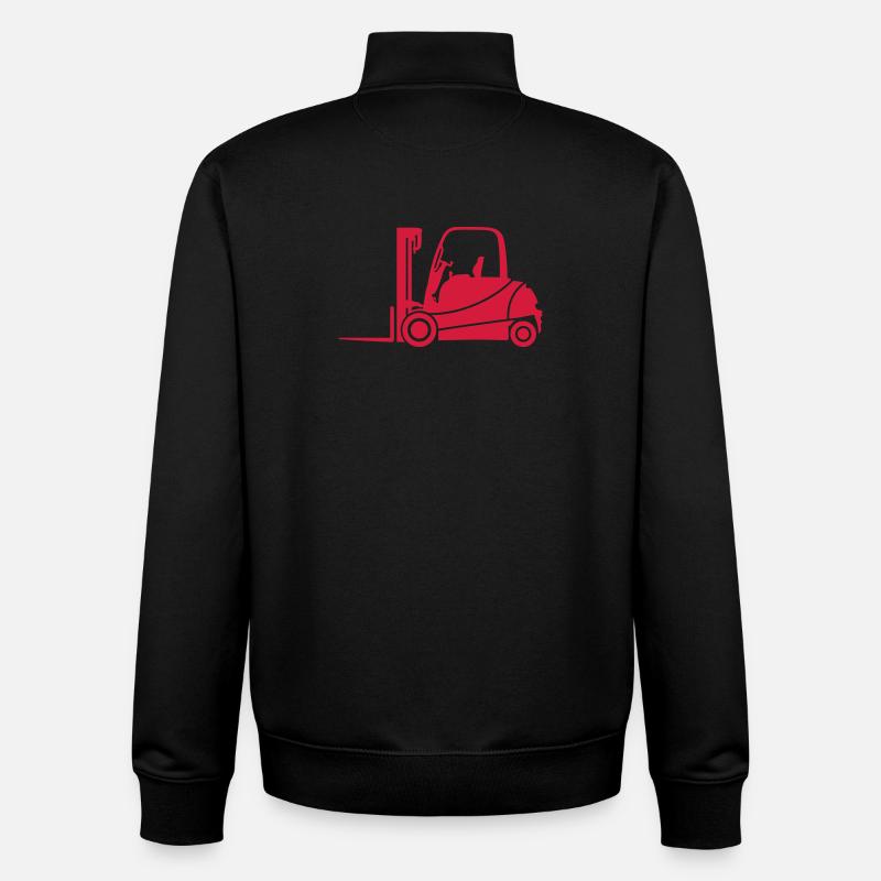 Gabelstapler Silhouette | Industrie & Technik Shir - Unisex Organic Zip Sweatshirt von Stanley/Stella - Schwarz