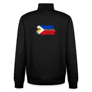 Philippines Flag / Gift Manila Filipino - Unisex Organic Zip Sweatshirt by Stanley/Stella - black - Back - AI Model Male 185 light (185cm)