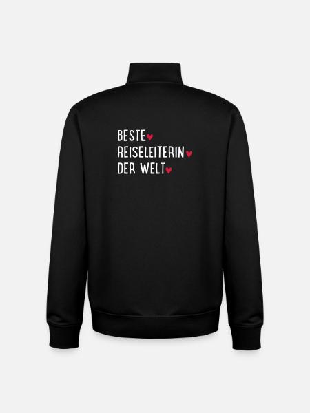 beste reiseleiterin - Unisex Organic Zip Sweatshirt von Stanley/Stella - Schwarz