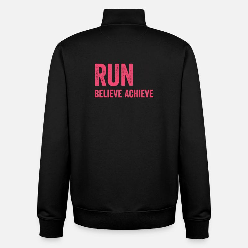 Marathon - Laufen. Glauben. Erreichen. - Unisex Organic Zip Sweatshirt von Stanley/Stella - Schwarz