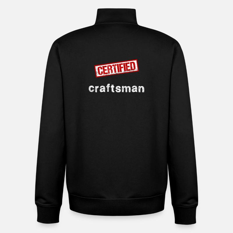 Artisan - Sweat zippé unisexe en coton bio Stanley/Stella - noir