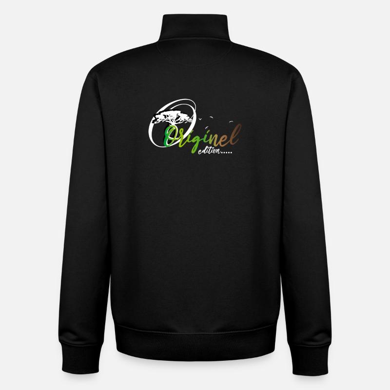 ORIGINEL EDITION - Sweat zippé unisexe en coton bio Stanley/Stella - noir