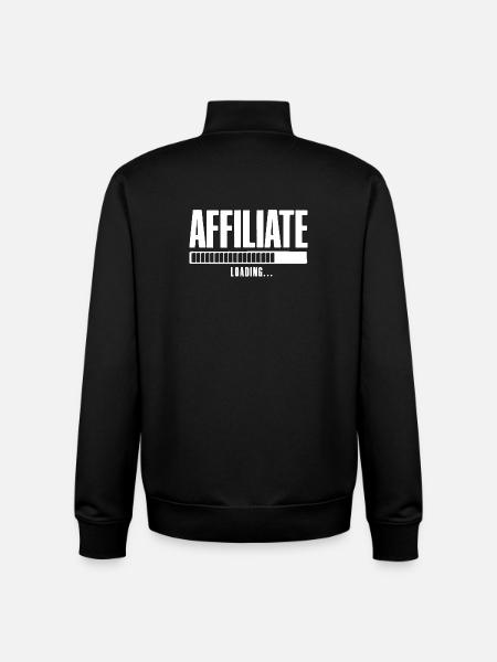 Affiliate Loading Online Business Affiliate - Unisex Organic Zip Sweatshirt by Stanley/Stella - black