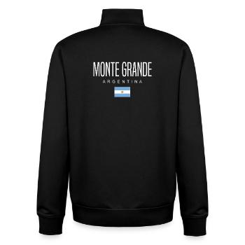 Monte Grande Argentina Argentinian - Unisex Organic Zip Sweatshirt by Stanley/Stella - black - Back - AI Model Male 185 light (185cm)