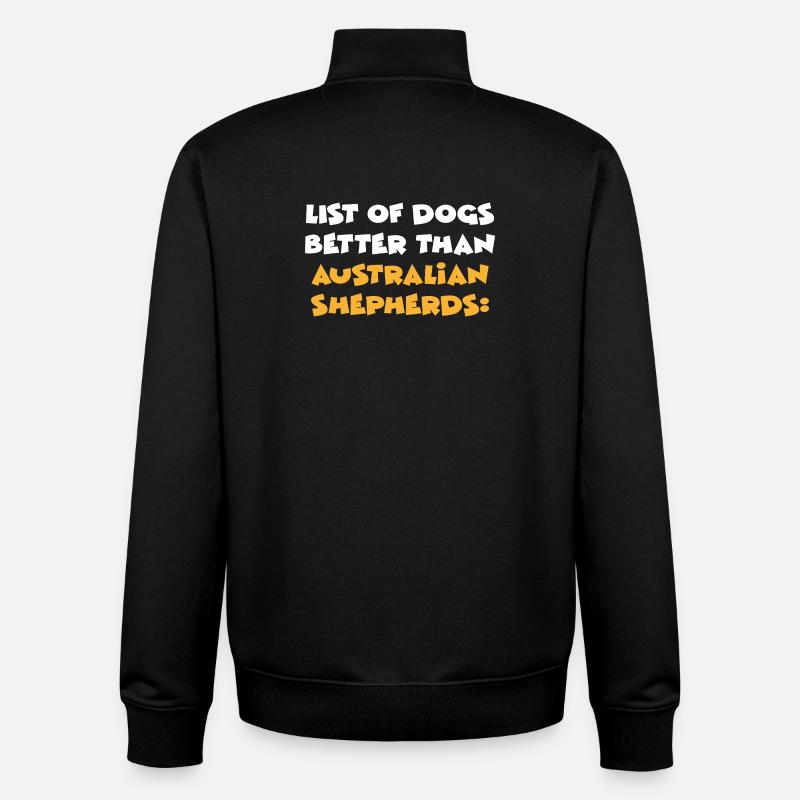 Australian Shepherd - Unisex Organic Zip Sweatshirt von Stanley/Stella - Schwarz