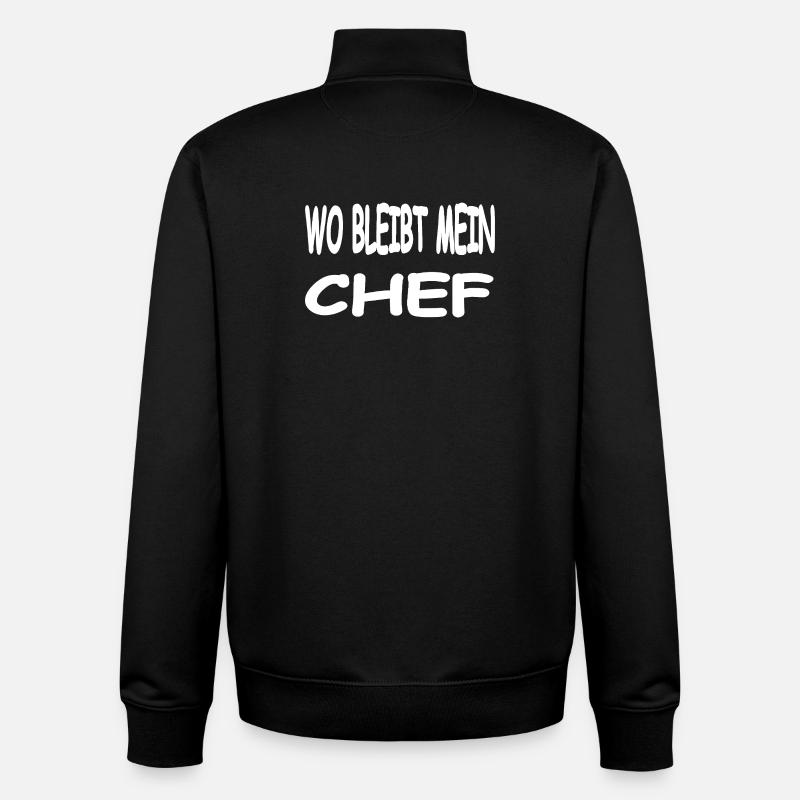 chef - Unisex Organic Zip Sweatshirt by Stanley/Stella - black