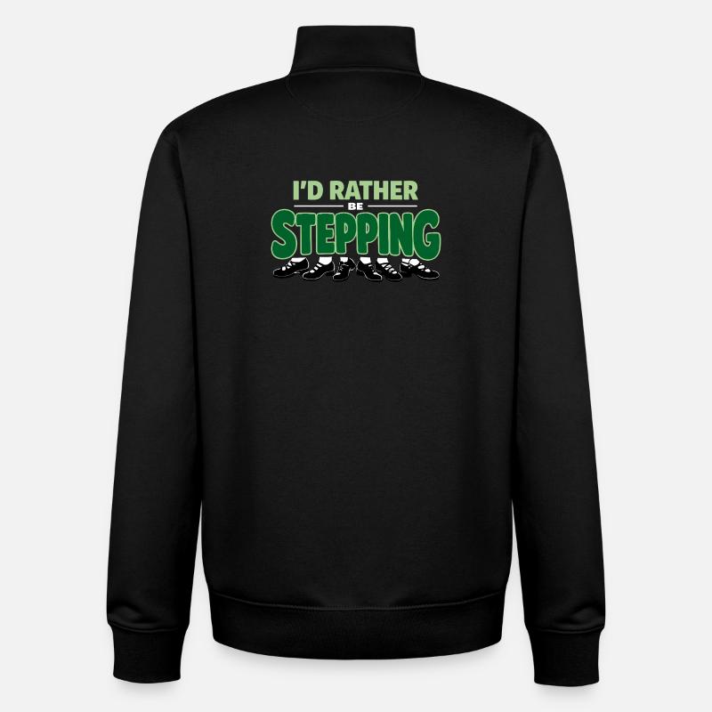 Irischer Tanz Step-dancing Celtic Fan - Unisex Organic Zip Sweatshirt von Stanley/Stella - Schwarz