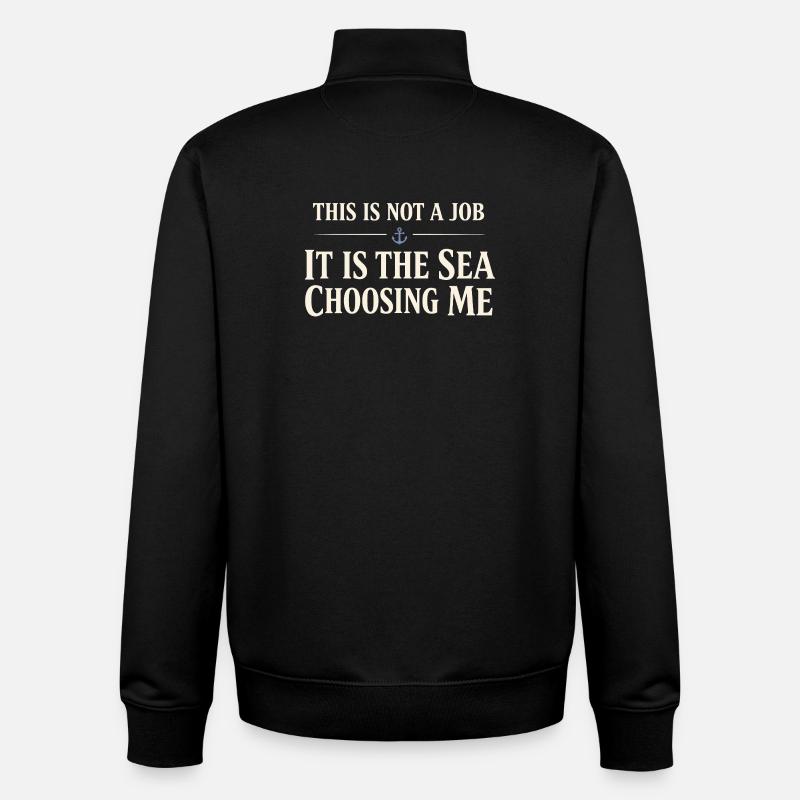 Seemannschaftsgeschenk Für Deckhand Ocean Work - Unisex Organic Zip Sweatshirt von Stanley/Stella - Schwarz