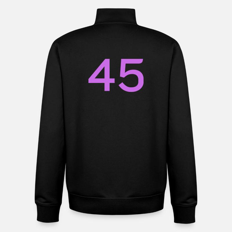 45 - Sweat zippé unisexe en coton bio Stanley/Stella - noir