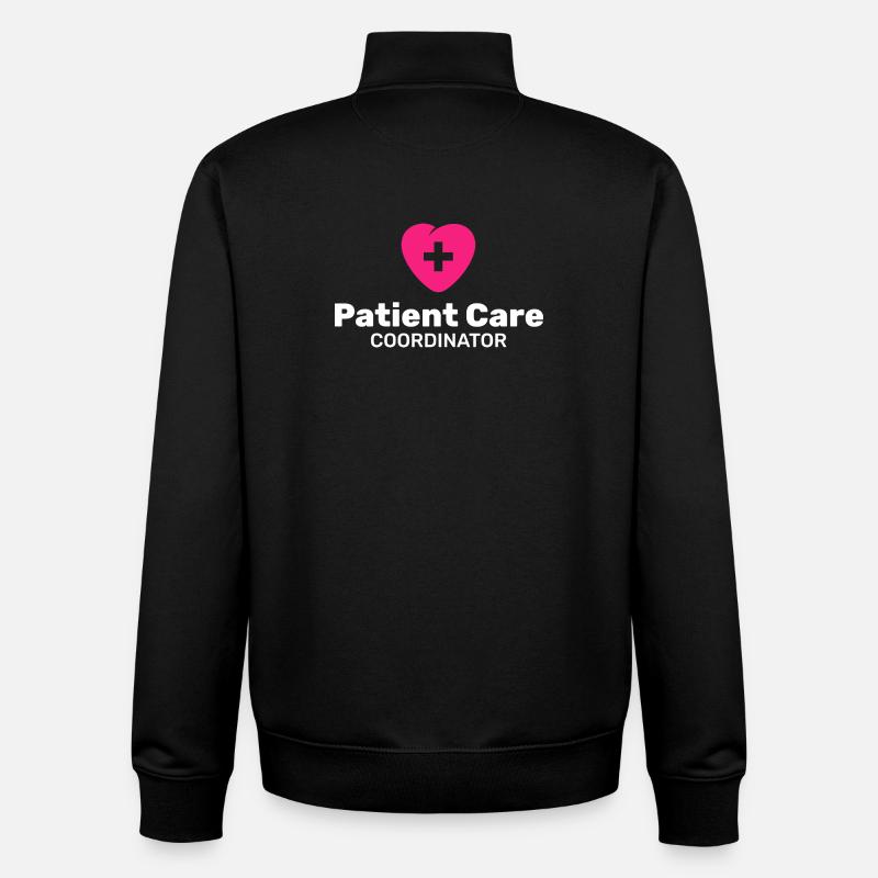 Coordonnatrice des soins aux patients - Sweat zippé unisexe en coton bio Stanley/Stella - noir