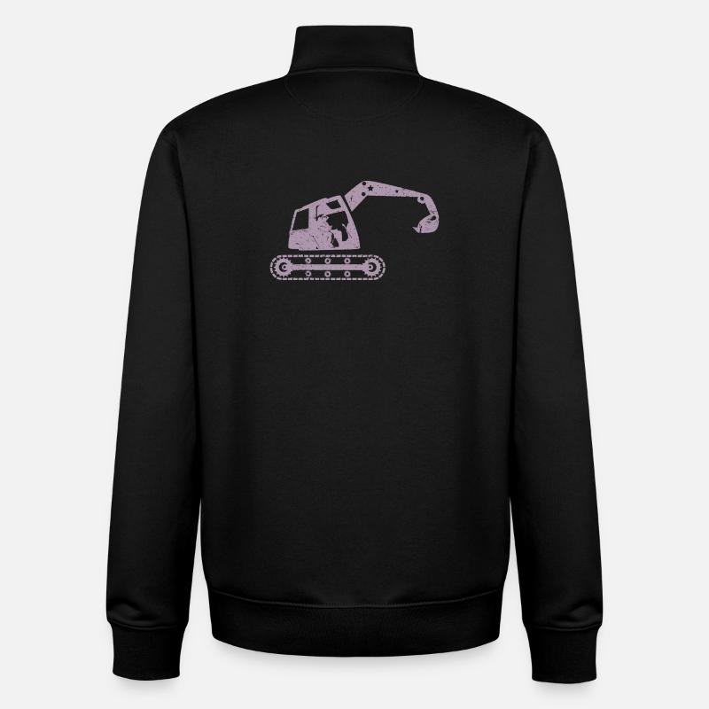 Bagger Baggerfahrer Baugeräteführer – - Unisex Organic Zip Sweatshirt von Stanley/Stella - Schwarz