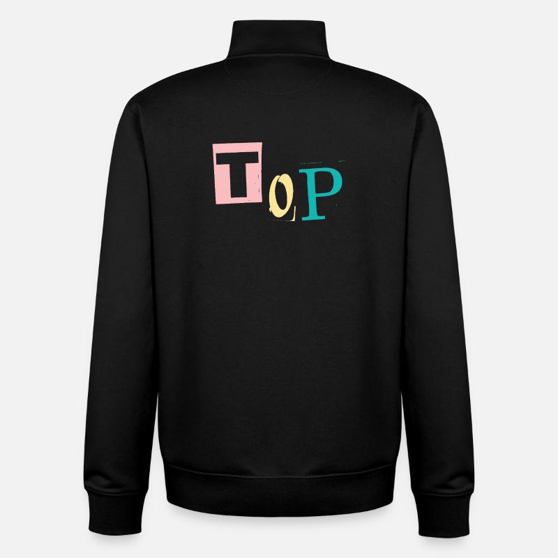 Nach oben - Unisex Organic Zip Sweatshirt von Stanley/Stella - Schwarz