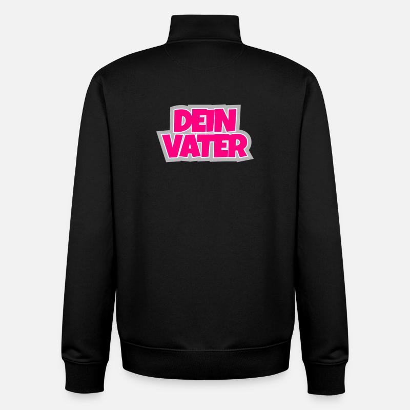 Dein Vater - la suite ironique. - Sweat zippé unisexe en coton bio Stanley/Stella - noir