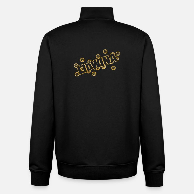 Name Lidwina - Unisex Organic Zip Sweatshirt von Stanley/Stella - Schwarz