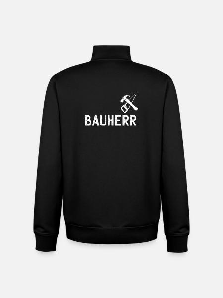 Builder DIY Tool Emblem - Unisex Organic Zip Sweatshirt by Stanley/Stella - black