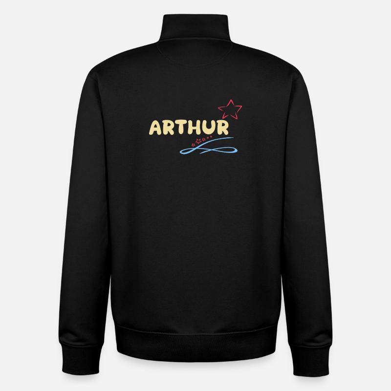 Arthur - Unisex Organic Zip Sweatshirt von Stanley/Stella - Schwarz
