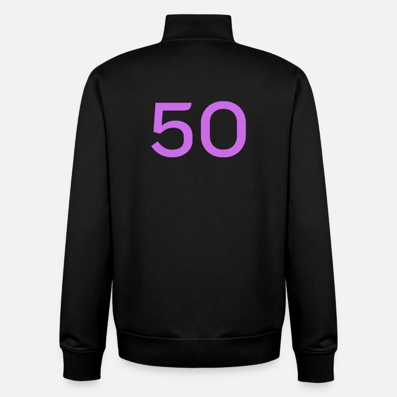 50 - Sweat zippé unisexe en coton bio Stanley/Stella - noir