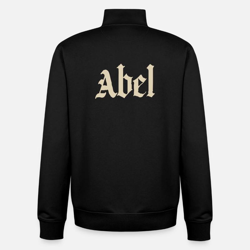 Abel Gothic Script - Unisex Organic Zip Sweatshirt von Stanley/Stella - Schwarz