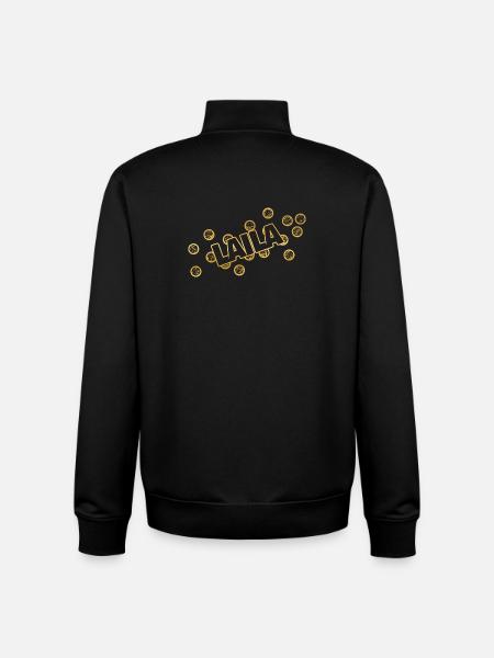 First name Laila - Unisex Organic Zip Sweatshirt by Stanley/Stella - black